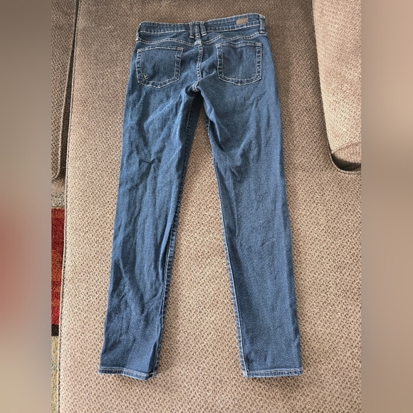 Kut From The Kloth Jeans Women Blue 32×30 Medium Wash Mid Rise Logo Straight - Picture 9 of 12